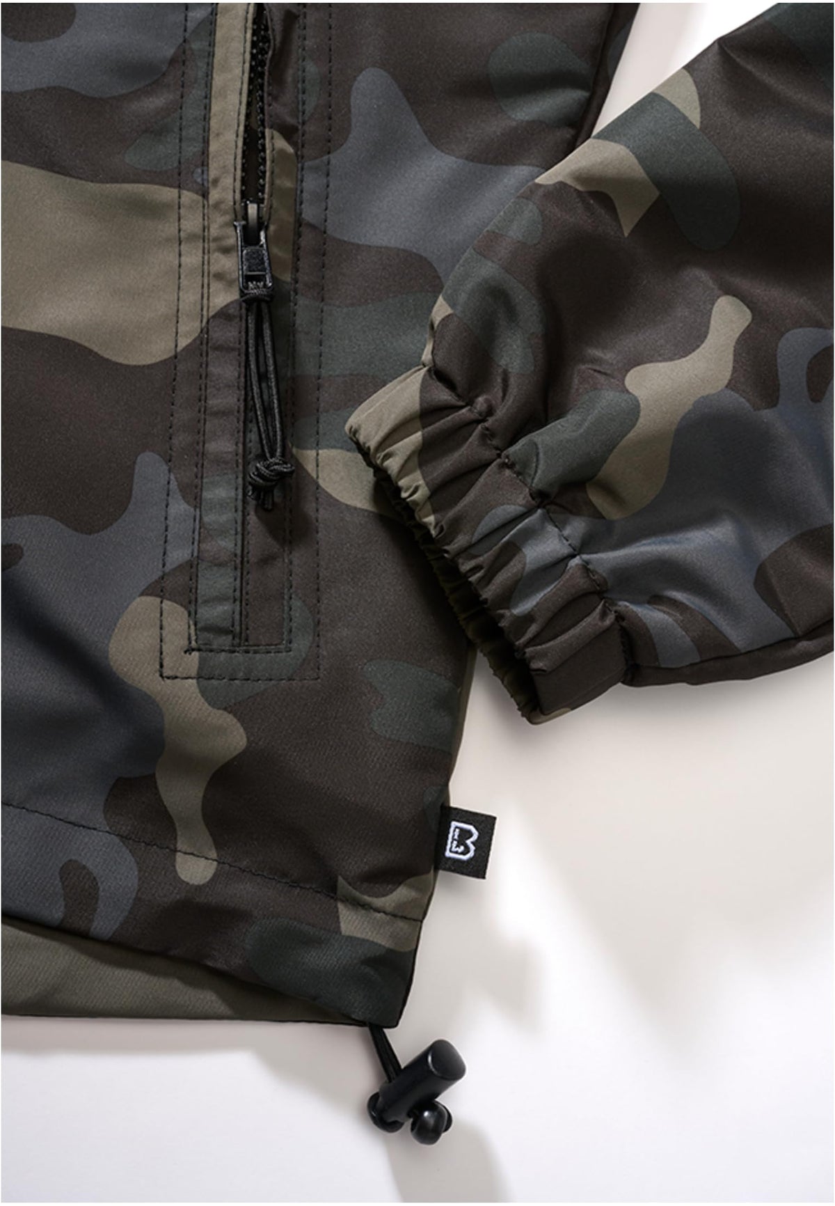 Women's Mesh-Lined Windbreaker, Dark Camo, XS