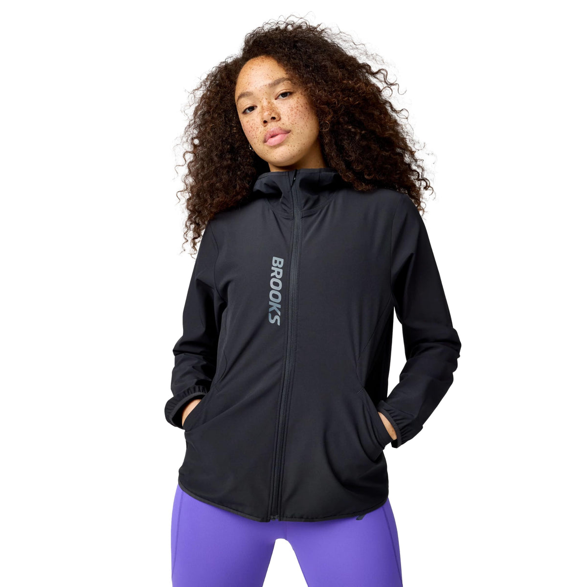 Women's Stretch Running Jacket with Ventilation and Pockets