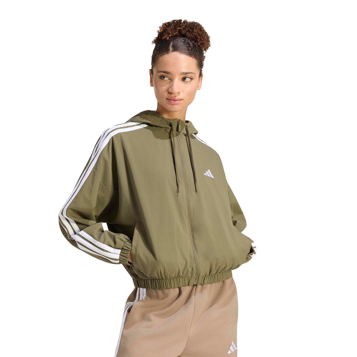 Women's Loose-Fit Woven Windbreaker