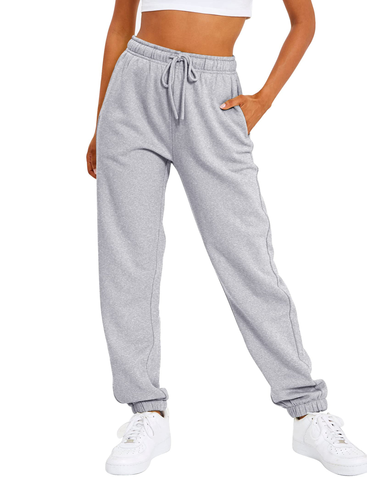 Women's High-Waist Fleece-Lined Joggers