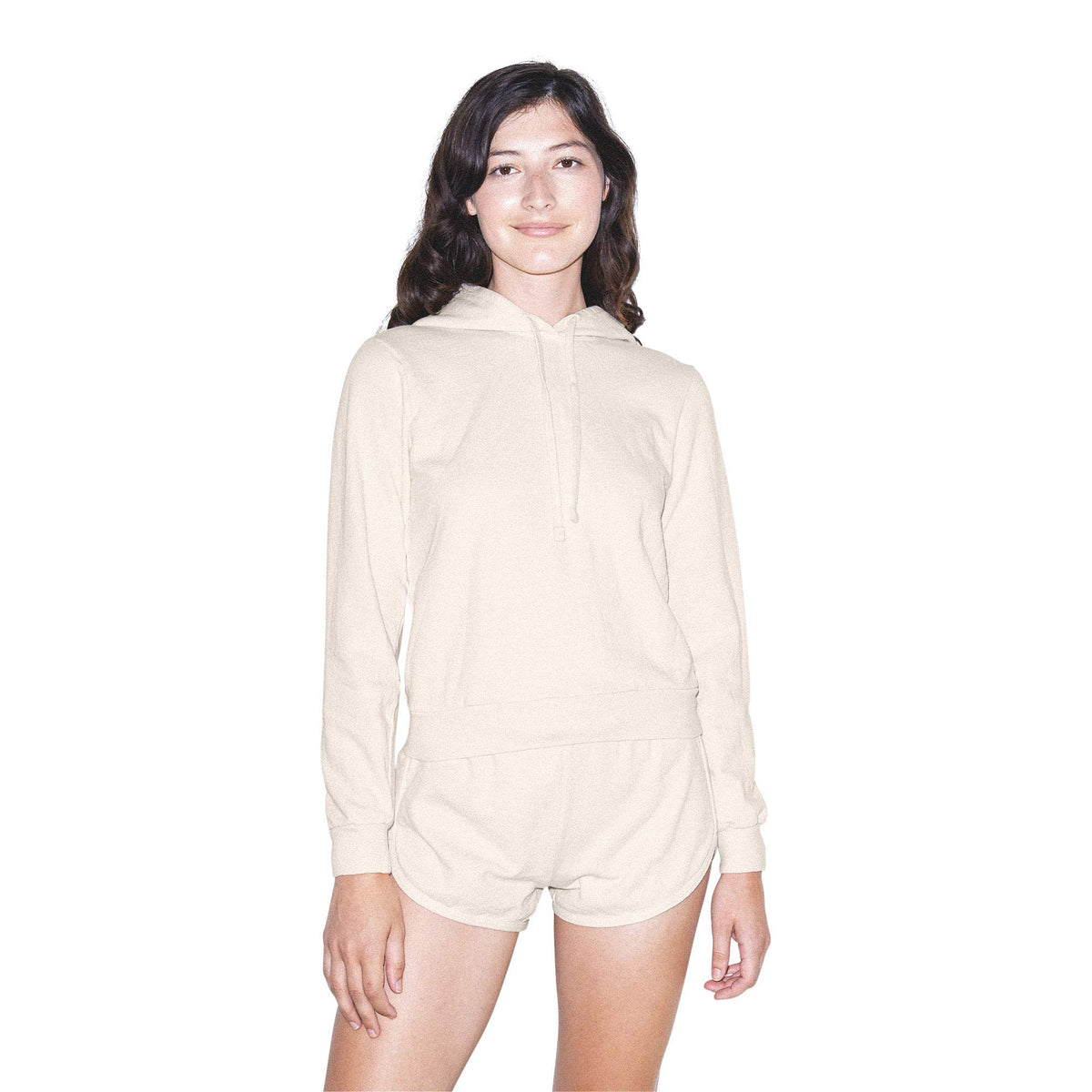 Women's French Terry Running Shorts with Drawcord