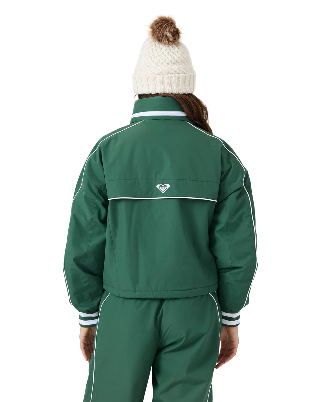 Women's Lightweight Insulated Track Jacket with Hidden Hood