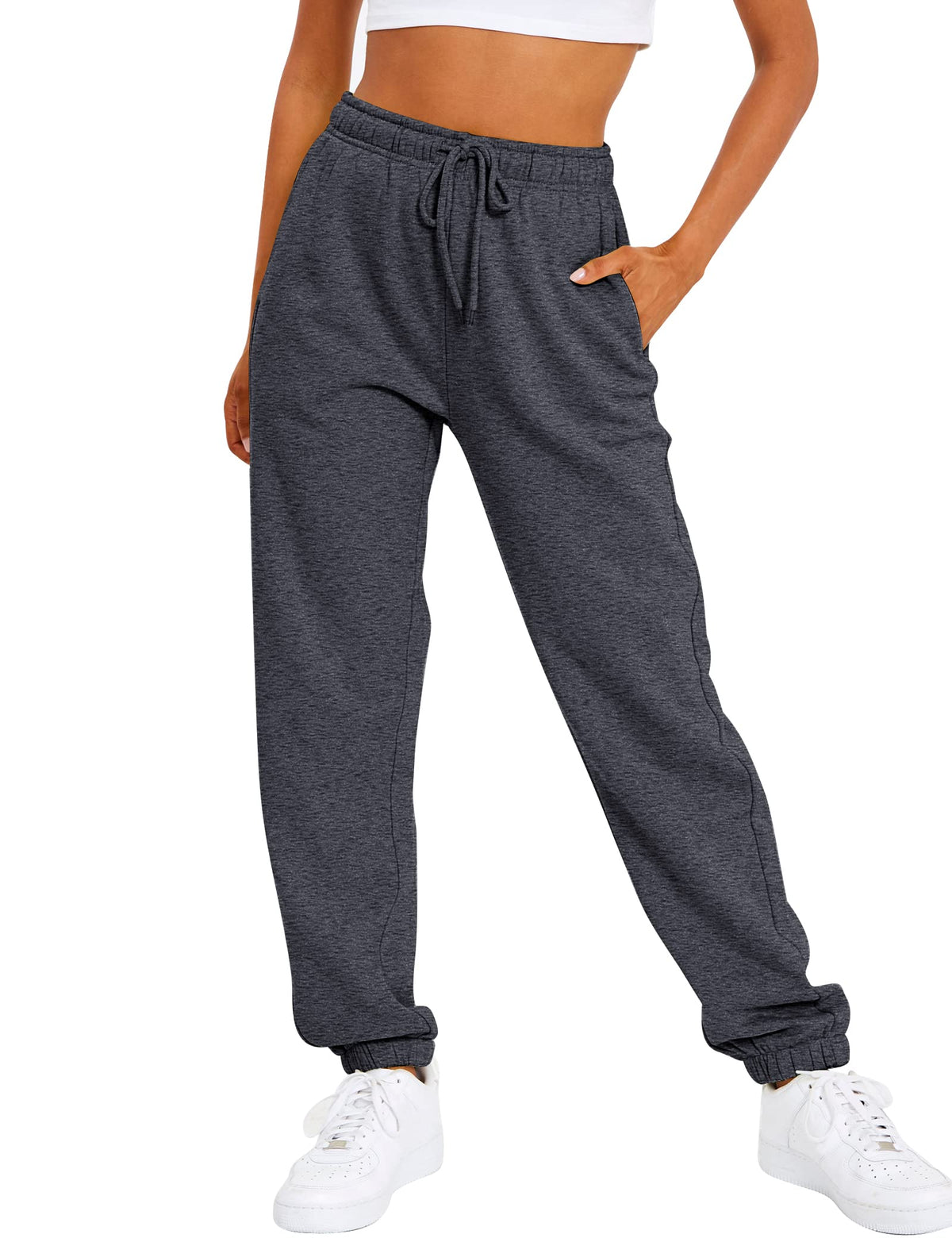 Women's High-Waist Fleece-Lined Joggers