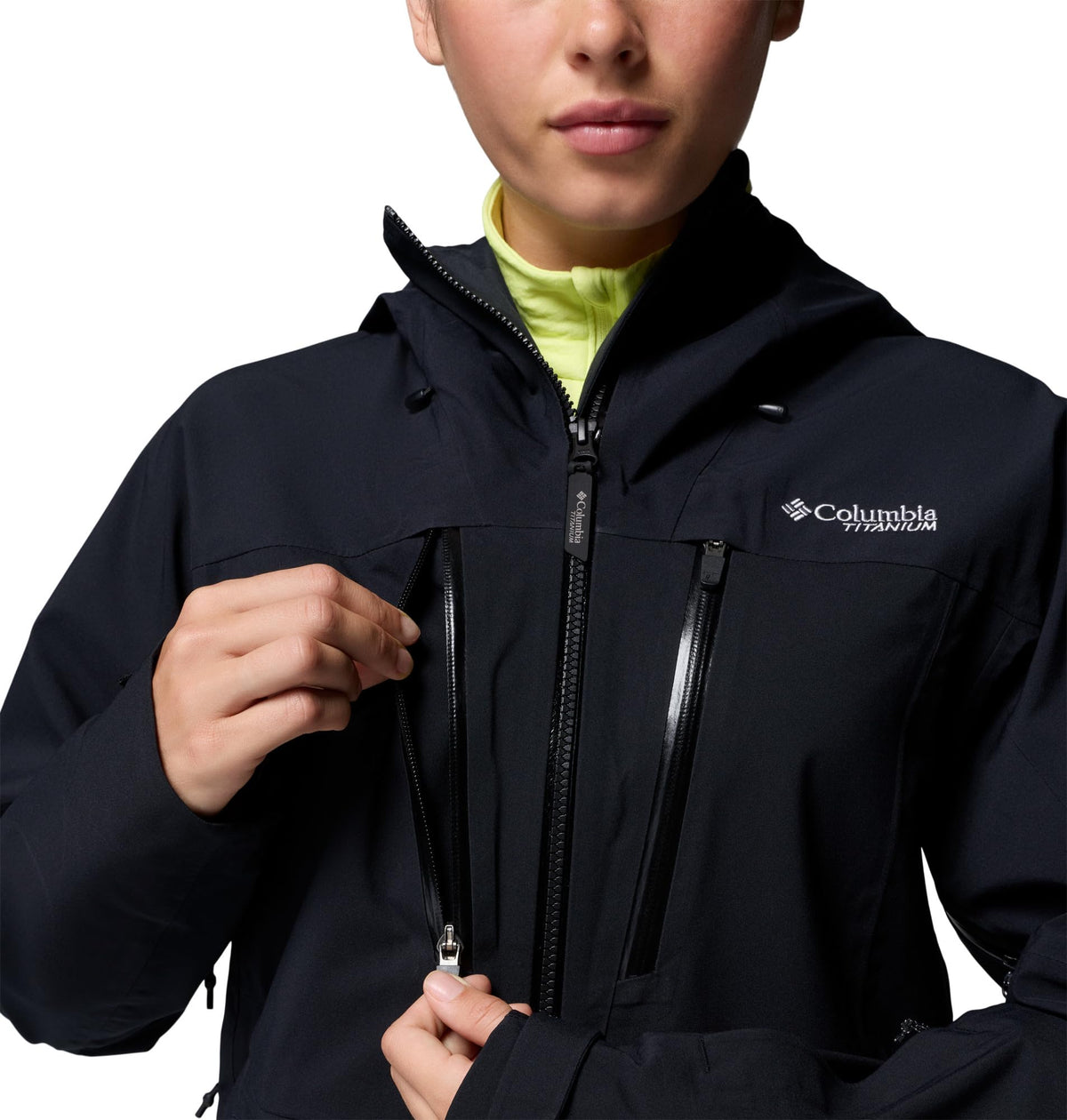 Women's Three-Layer Hooded Waterproof Shell