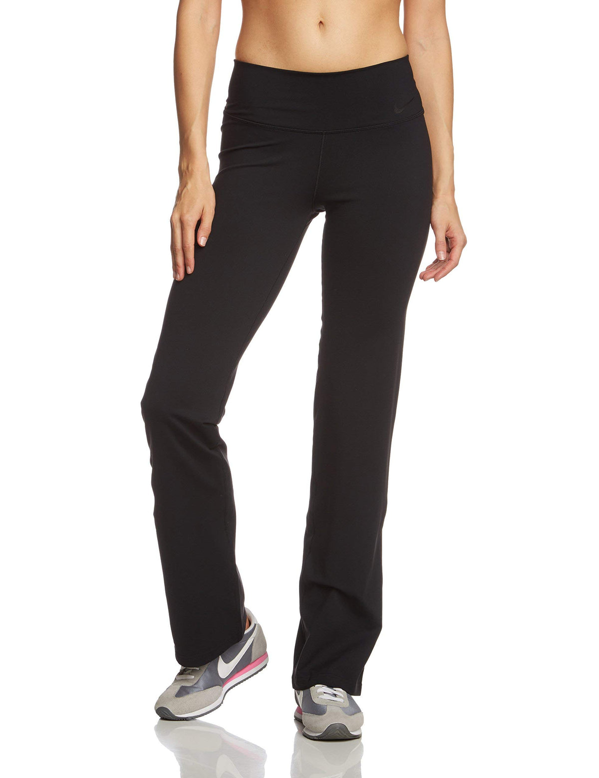 Women's Straight-Leg Training Pants, Black, X-Small