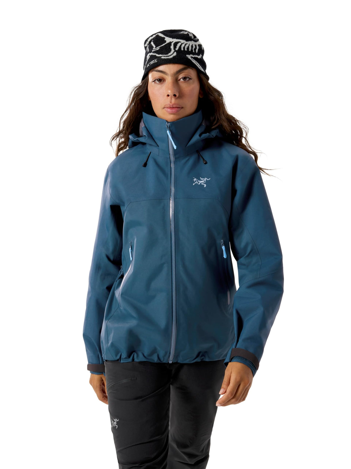 Women's Waterproof Alpine Shell with Helmet-Compatible Hood