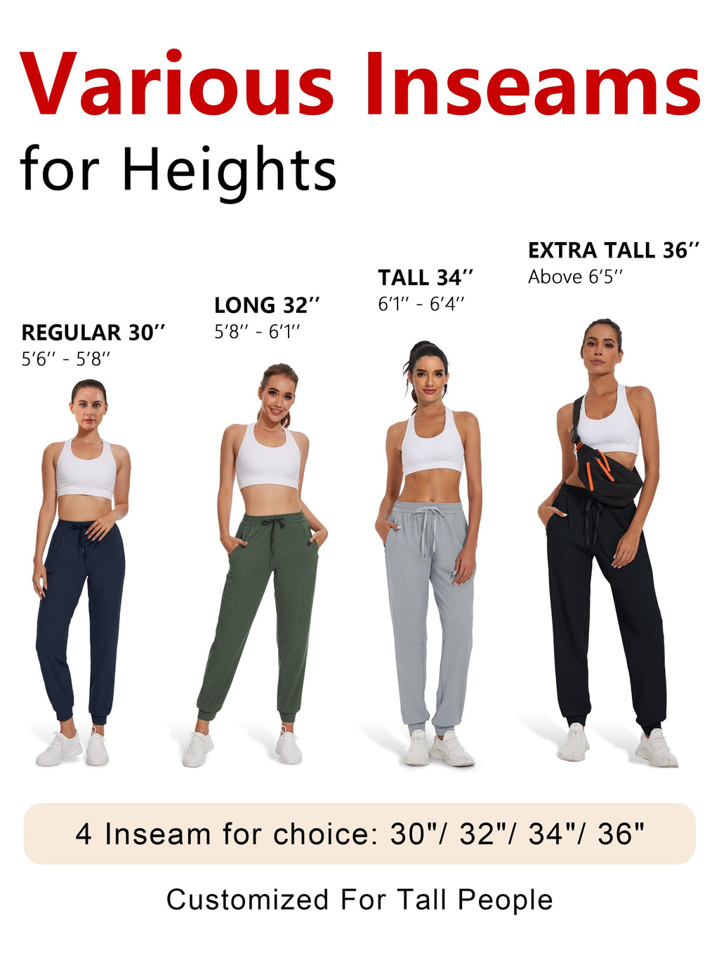 Women's Lightweight Joggers with Zip Pockets