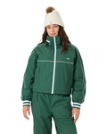 Women's Lightweight Insulated Track Jacket with Hidden Hood