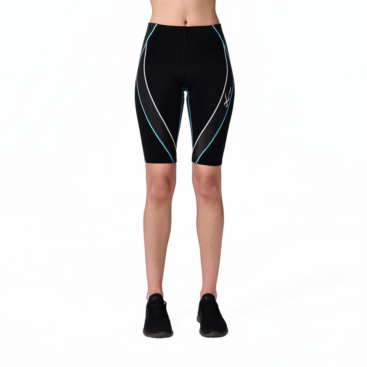Women's Mid-Rise Compression Shorts with Support Panels