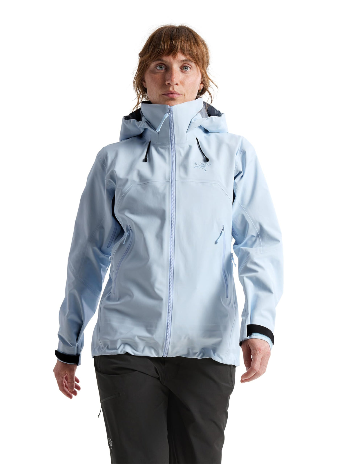 Women's Waterproof Alpine Shell with Helmet-Compatible Hood