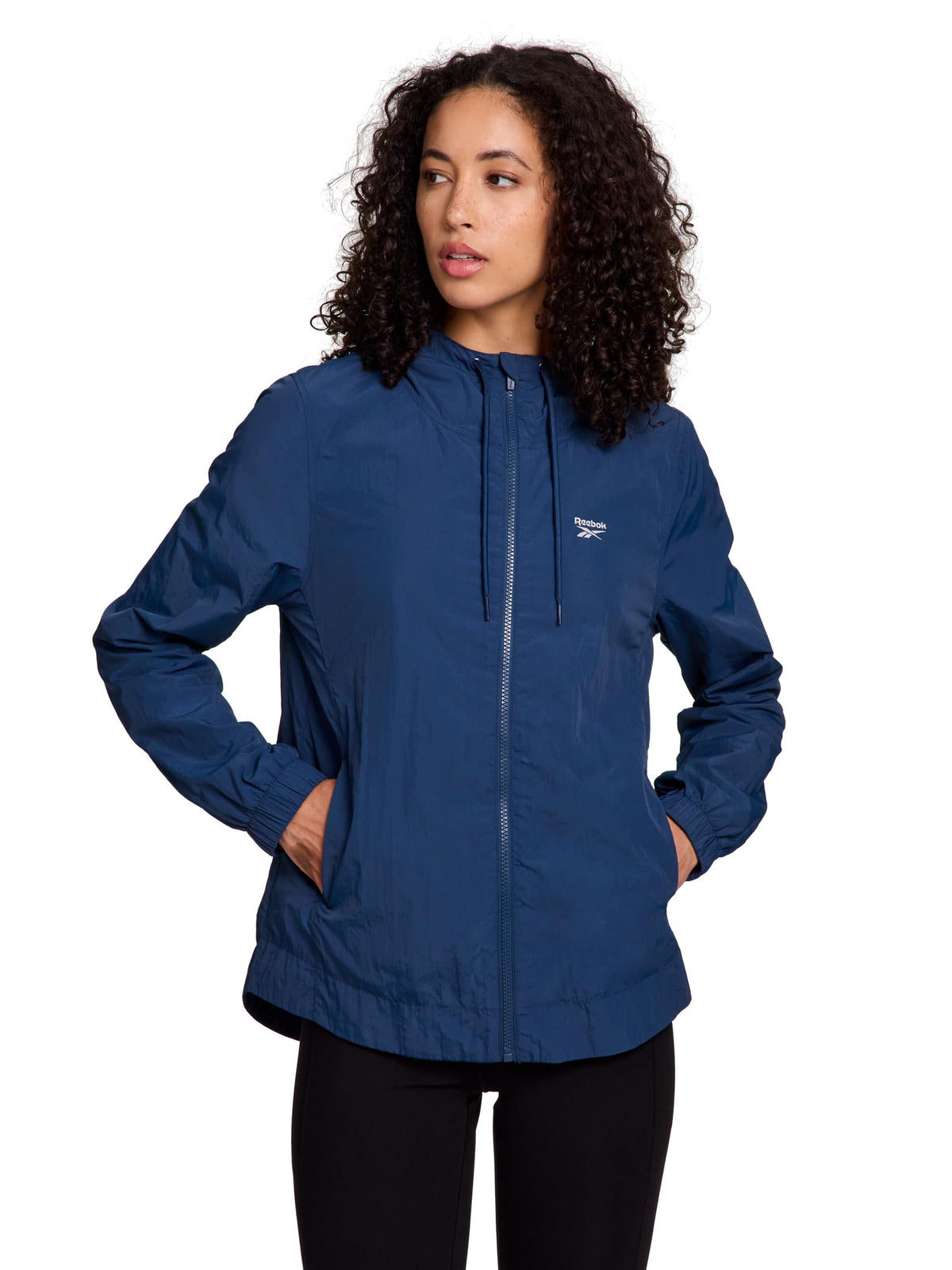 Women's Windbreaker with Adjustable Hood