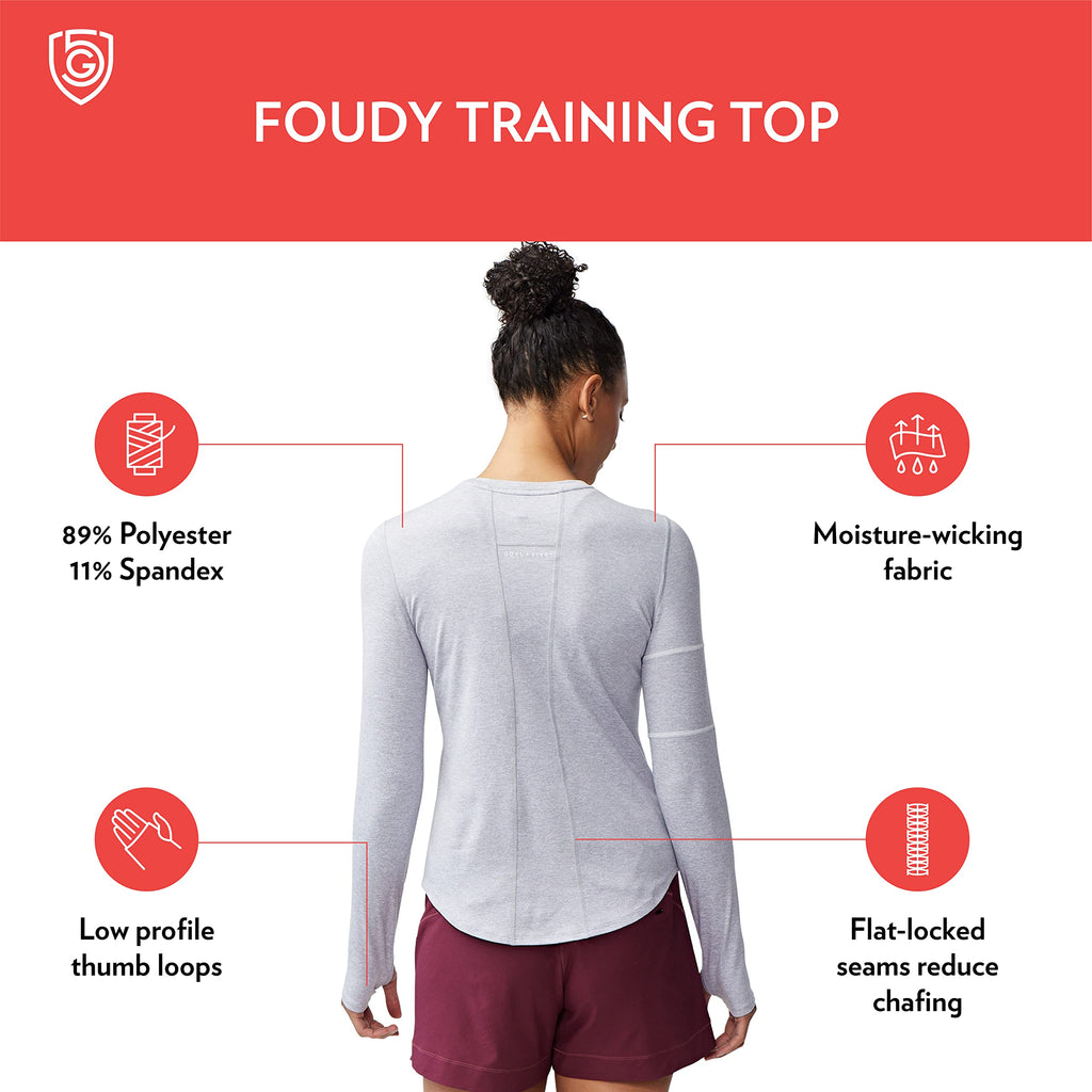 Women's Long-Sleeve Training Top with Thumbholes
