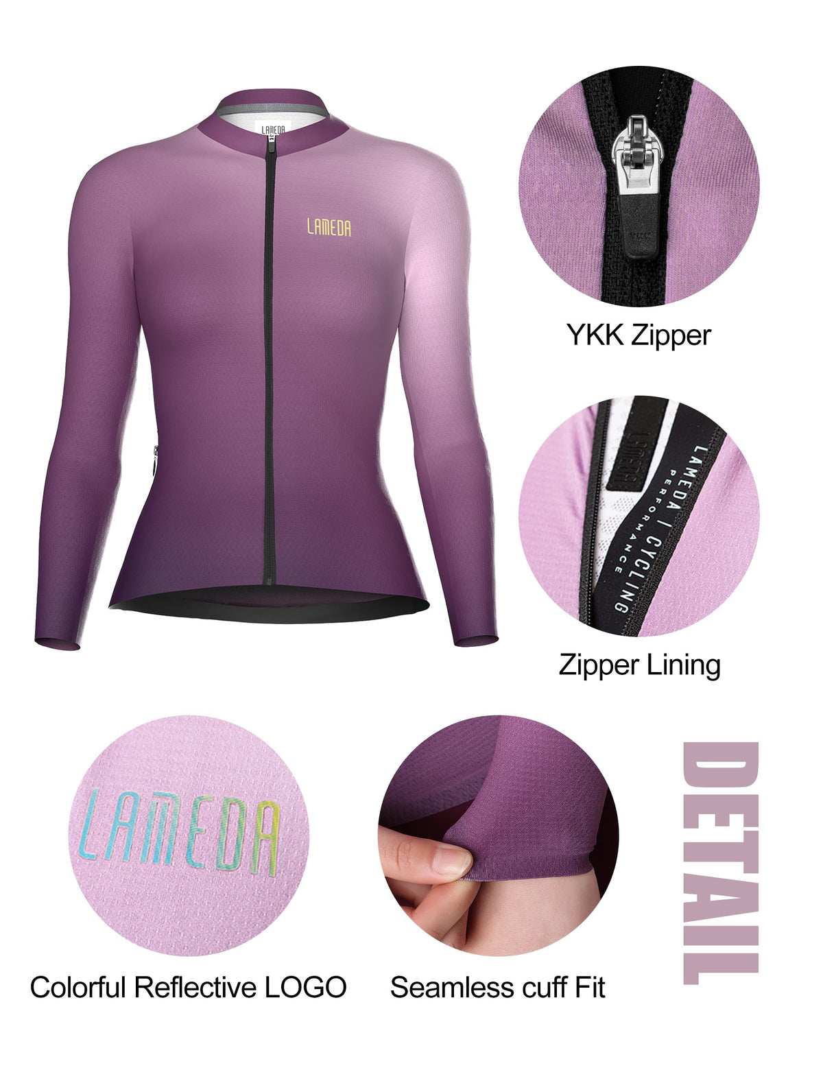 Women's Close-Fit Long-Sleeve Cycling Jersey