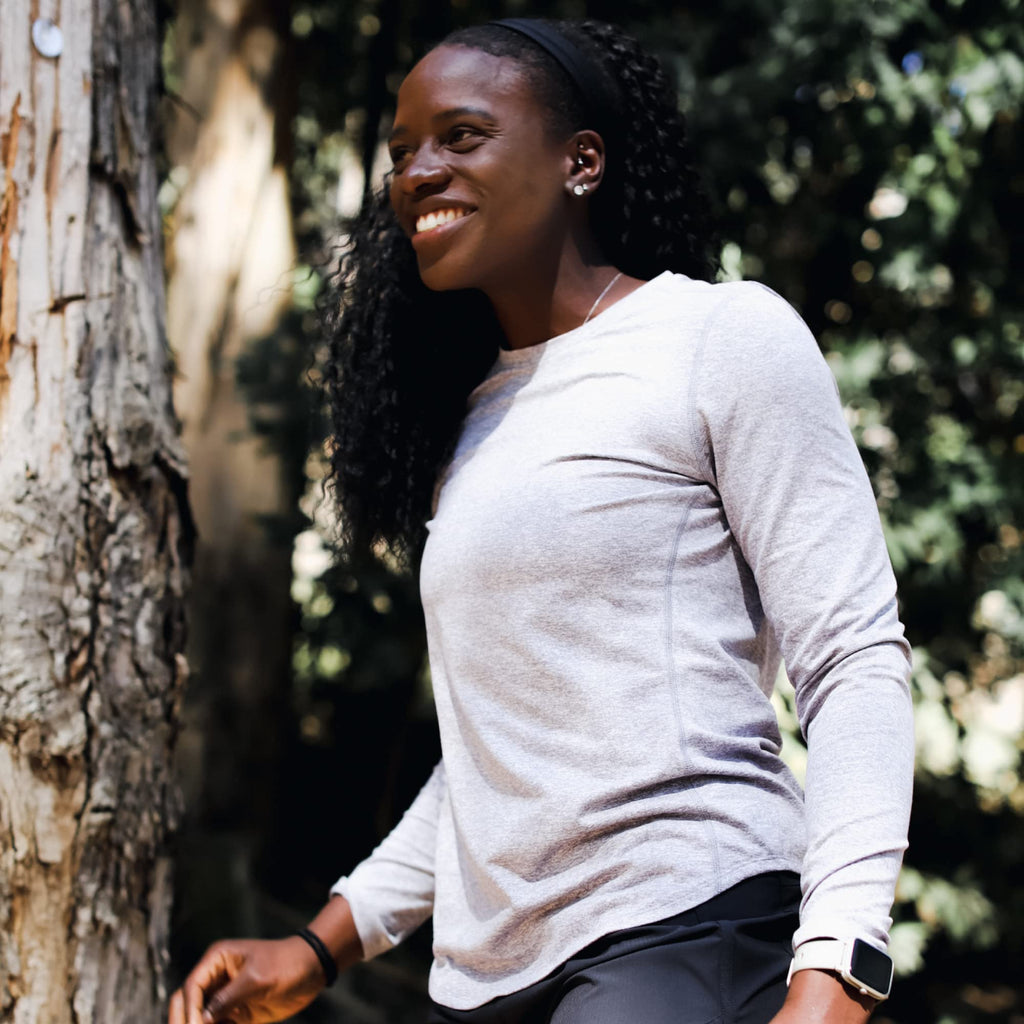 Women's Long-Sleeve Training Top with Thumbholes