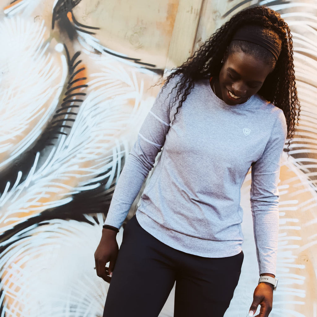 Women's Long-Sleeve Training Top with Thumbholes