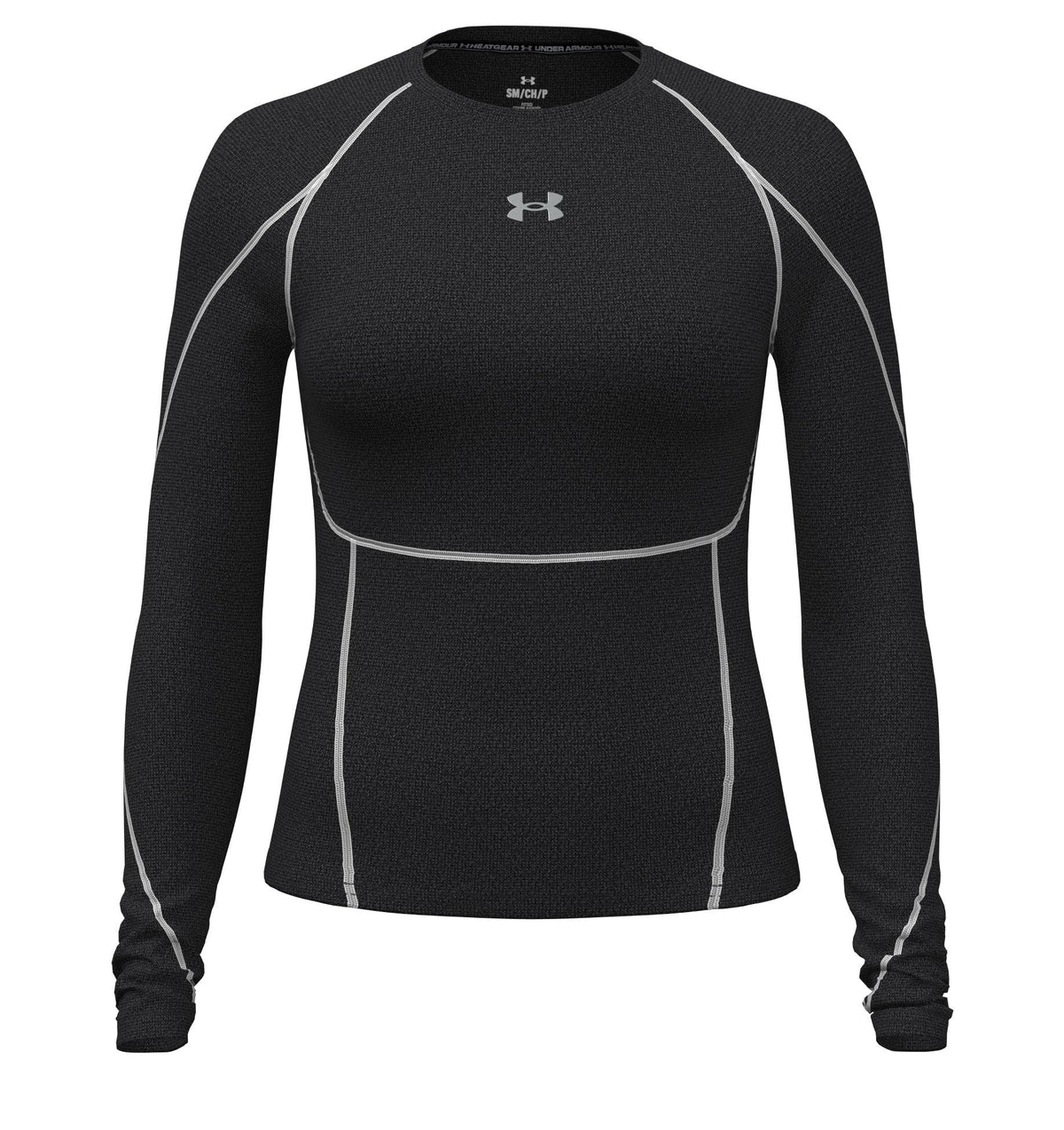 Women's Long-Sleeve Stretch Compression Top, Large