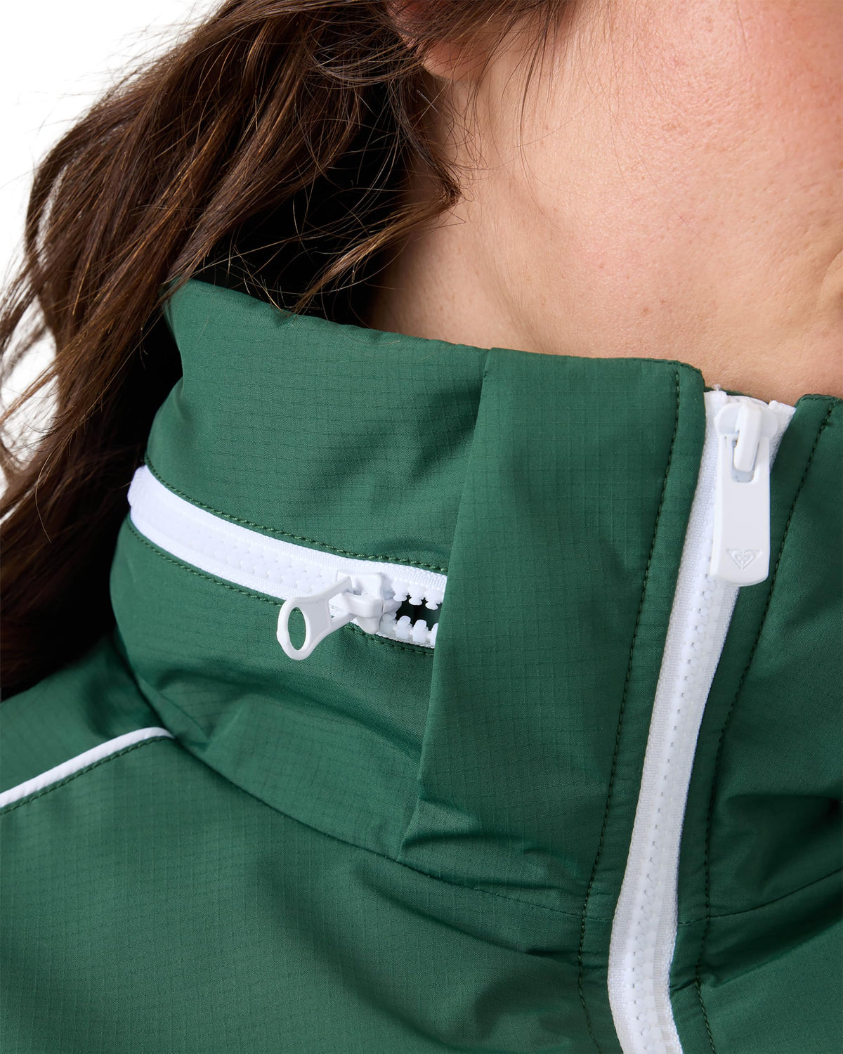 Women's Lightweight Insulated Track Jacket with Hidden Hood